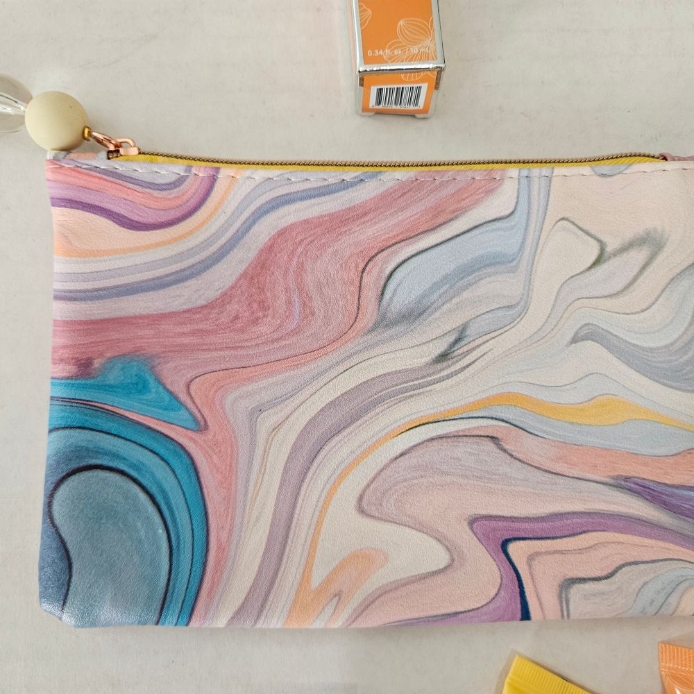 Colorful Makeup Bag with Skincare, Eye Cream, and BB Cheek Color - Picture 2 of 10